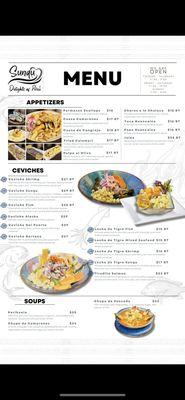 Our Menu of delicious options for your choosing