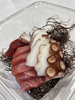 Maguro, tako, limu