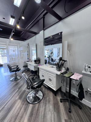 Hair Stylist Station of main floor of Accentuate Salon