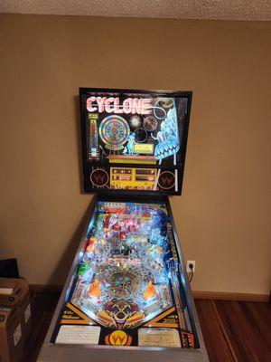 Just finished assembling out 1988 Williams Cyclone. B-Day present for my wife