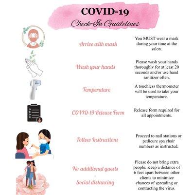 Covid 19 check in guidelines