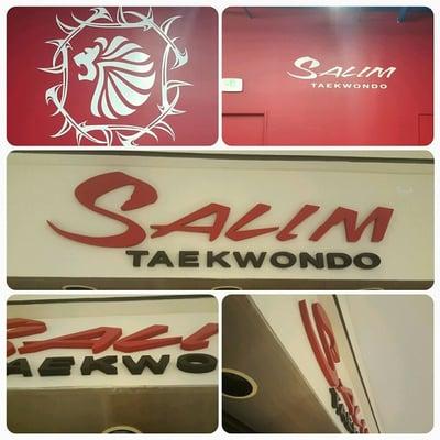 Salim Taekwondo new location in Eagle Rock, UPF did all the decals and signage inside and out.  3D foam and acrylic signs