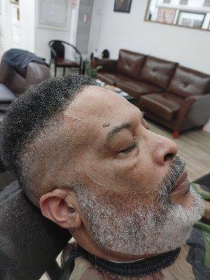 Fade with beard trim