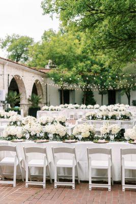 Look at those table arrangements--gorgeous!