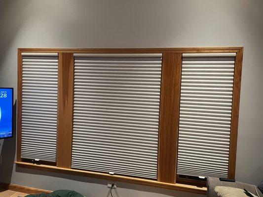 Hunter Douglas shades custom color, texture.