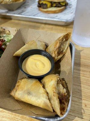 Boudin egg rolls