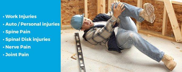 We Can Help You with your Work Injury. Call us for more information.