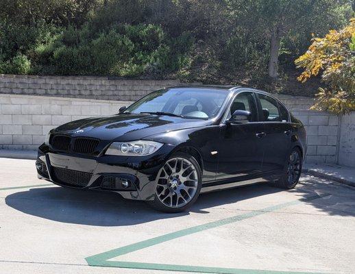 My car after 2M installed new bumper.