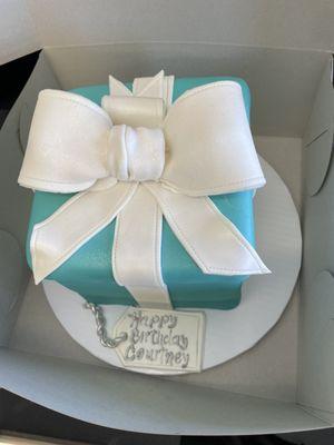 Tiffany custom cake