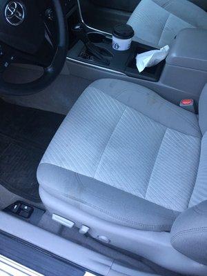 Nasty stains on driver's seat