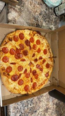 Pepperoni pizza