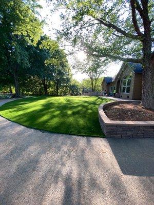 Turf and planters