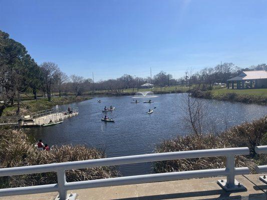 Canoeing.