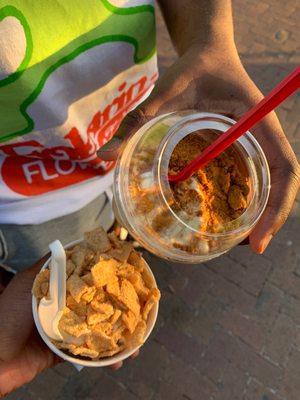 Butter pecan with Cinnamon Toast Crunch with a Biscoff milkshake