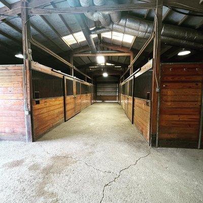 The back barn aisle