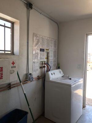 Washer and dryer installation