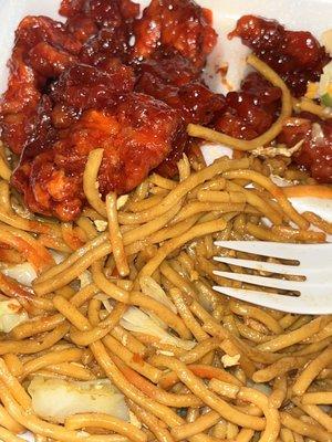 COLD CHOW MEIN, COLD ORANGE CHICKEN, SOGGY EGG ROLLS AND NO SWEET AND SOUR!