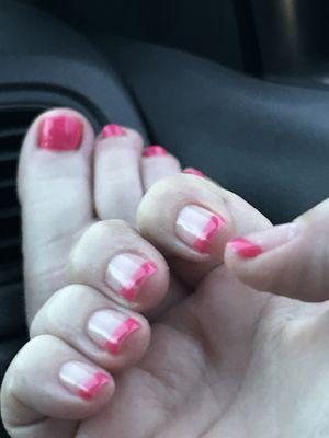 Quick snap of my mani pedi