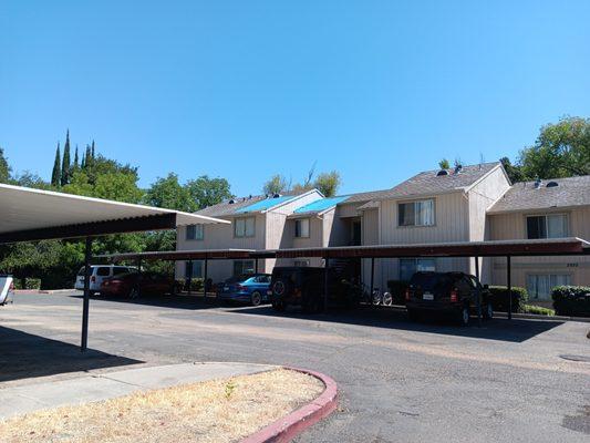 These are just two of the leaky rooftops that they simply throw tarps over. There are many more!