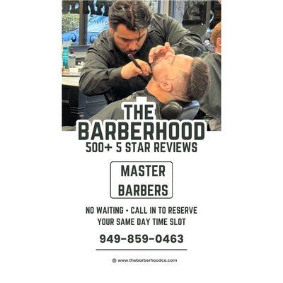 All of our barbers have years and years of experience due to the popularity of our shop we are able to get some of the best in the business!