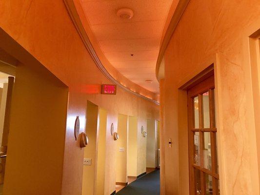 The hallway leading into the treatment rooms...