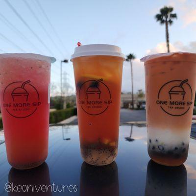 Sunset Galaxy Tea, Fruit Tea & Thai Iced Tea