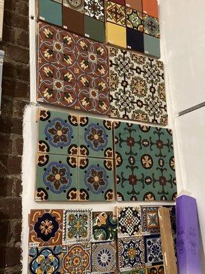 Top - 6x6 Arts n Crafts artisan decos  Bottom- 4x4 Talavera hand painted decos