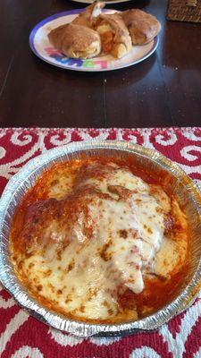 Chicken Parmigiana, chicken parmigiana roll