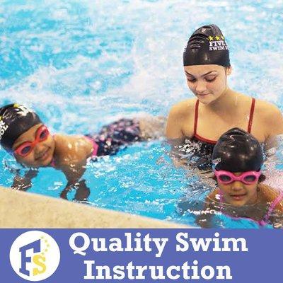 Quality swim instruction with a 3:1 student to teacher ratio!