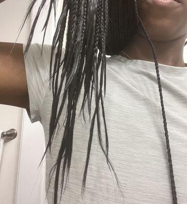 Ends of braids