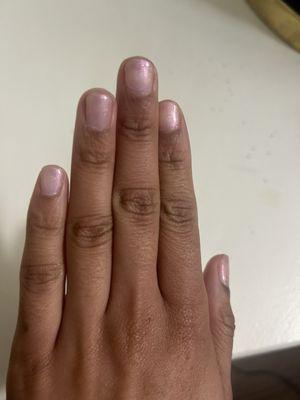 Gel manicure, color: Frenchie Likes To Kiss