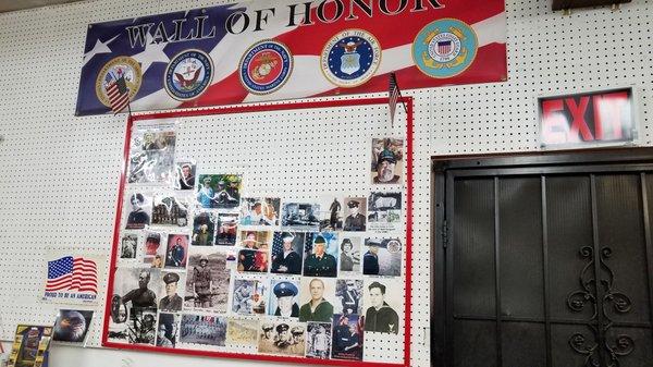 Wall of honor!