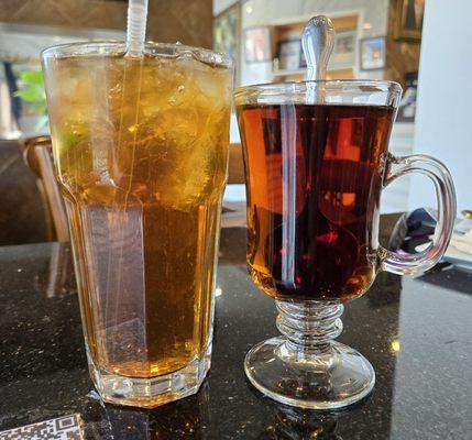 Saffron Iced Tea and Saffron Hot Tea