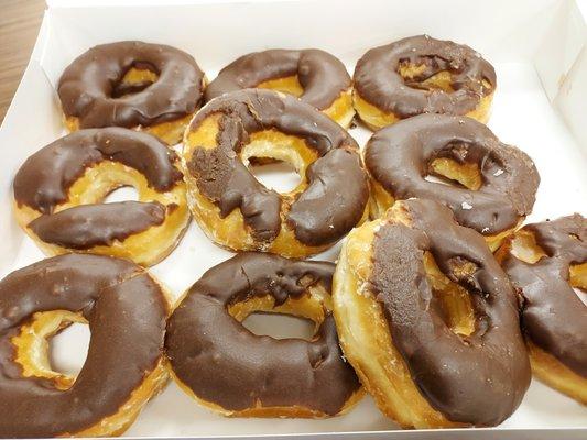 Chocolate glazed donuts