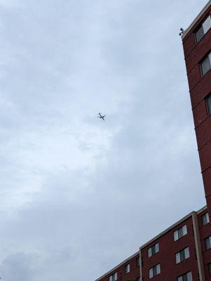 Southfield is underneath a busy flight path