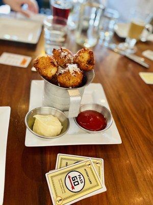 Tater tots from the brunch menu