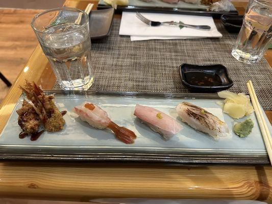 Second sushi set in the omakase for 2 (2 of 2)