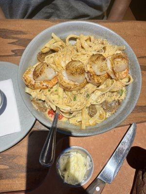 Big scallops in the NEW Tasmanian Shrimp & Scallop Pasta