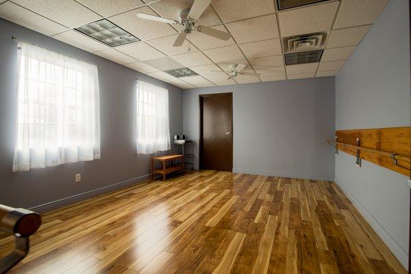 The smaller, more intimate studio is perfect for Private Yoga or Private Barre in New Providence