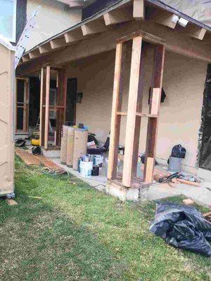 Siding Removal and replace termite damaged wood.