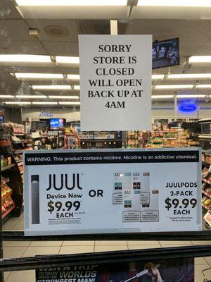 Closed as usual