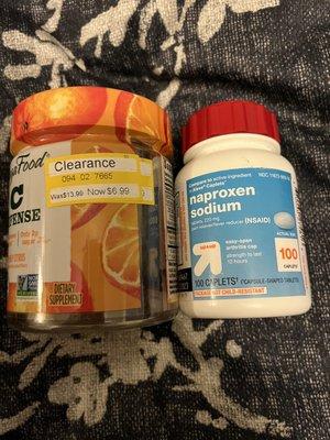 Vitamins and pain meds