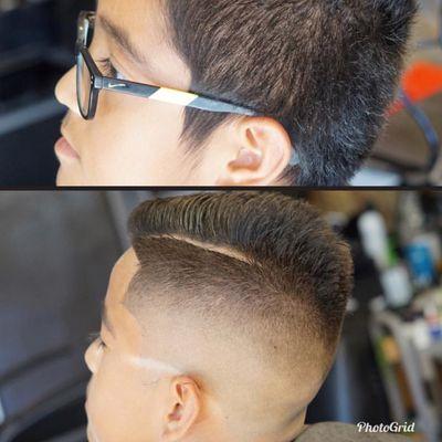 Mid high fade.