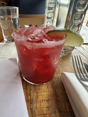 Strawberry hibiscus margarita