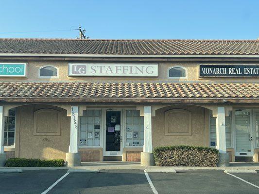 Entrance to LG Staffing.