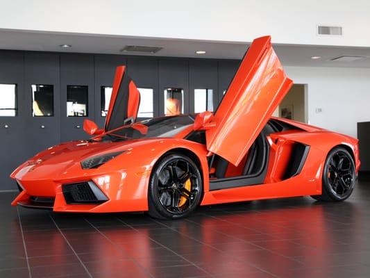 The Lamborghini Aventador available at Lamborghini Houston.