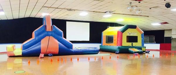 Someone had a private party and rented these from another local company. After informing the owners, they arranged this to happen.