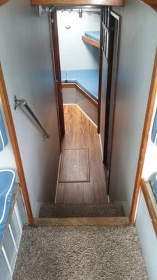 Charter fishing boat - stairs