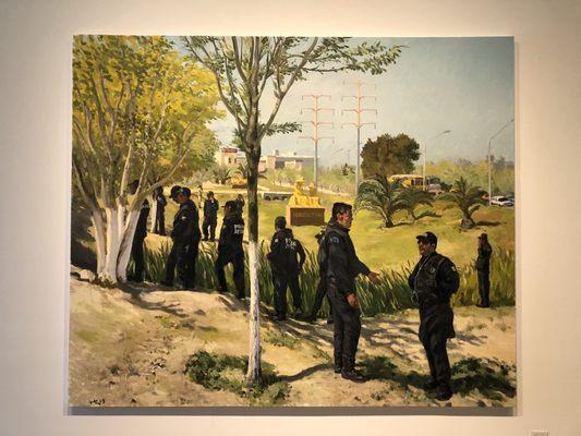 Liu Xiaodong: Policemen In The Park, 2019 (viewed: 03/28/21)