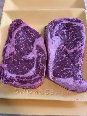 Ribeye steaks